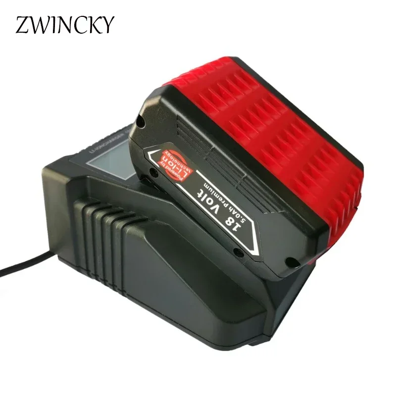 Chargeur de batterie Li-ion 3A pour Bosch 18V 14.4V BAT609G BAT618 BAT618G BAT614 2607336236   pour chargeur bosch avec écran LCD