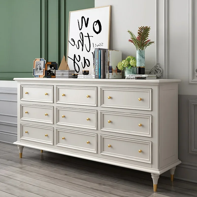 خزانة غرفة النوم، خزانة، خزانة بأدراج حديثة بسيطة، غرفة المعيشة في الردهة من الخشب الصلب #3