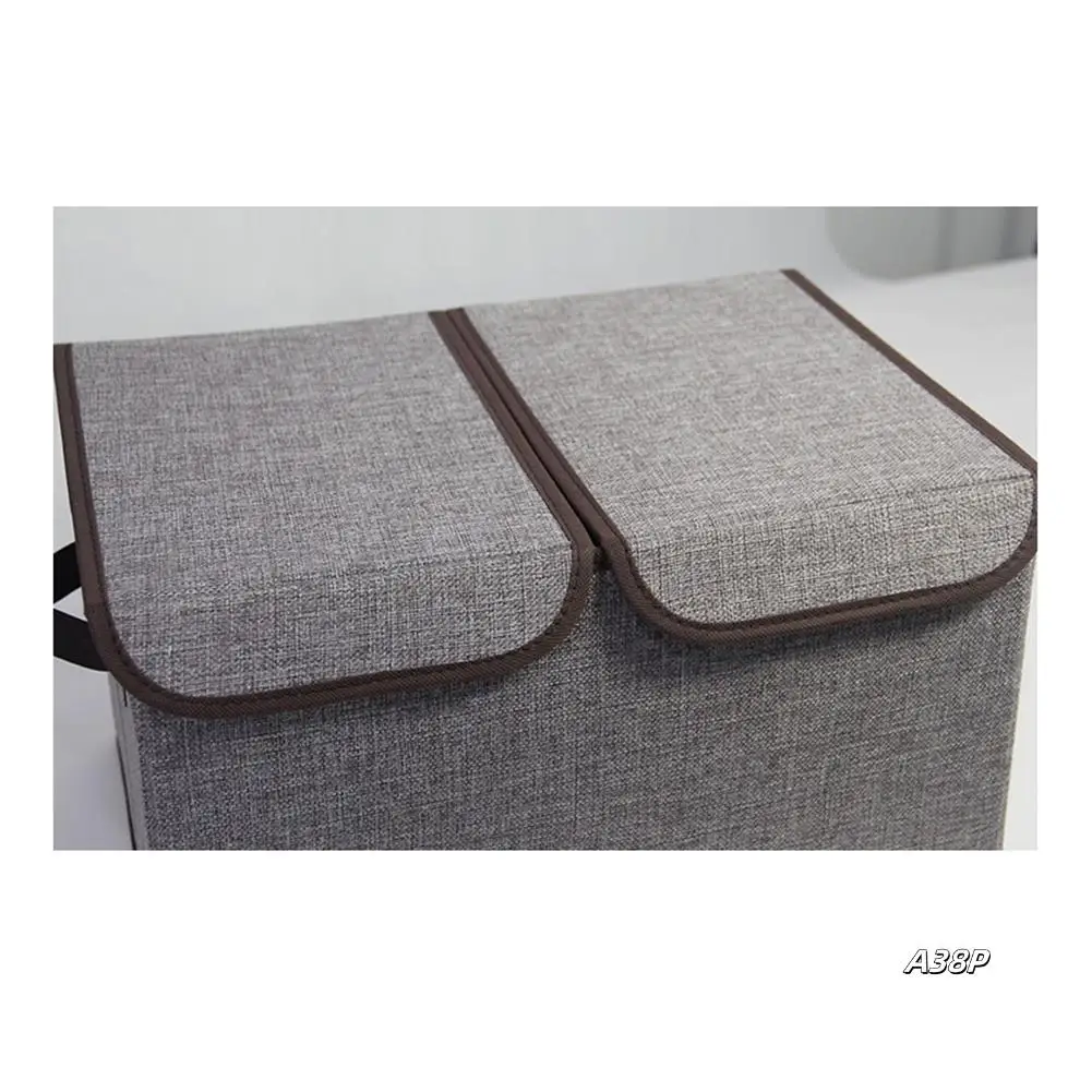 

Fabric Cotton & Linen Storage Box Foldable Box Clothes Storage Box Folding Cloth Storage Box Cube Color
