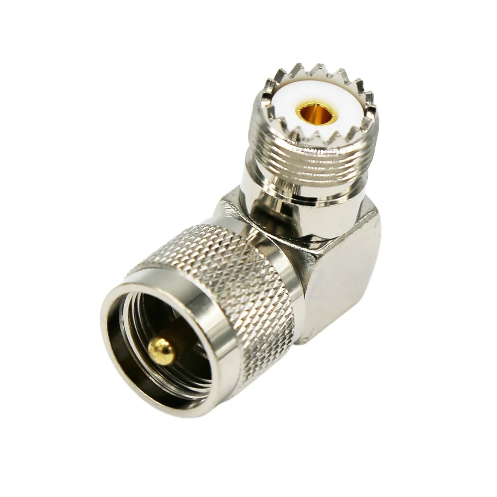 

Coaxial connector/RF adapter UHFKJW 90 Degree UHF Plug Male PL259 To SO239 Female
