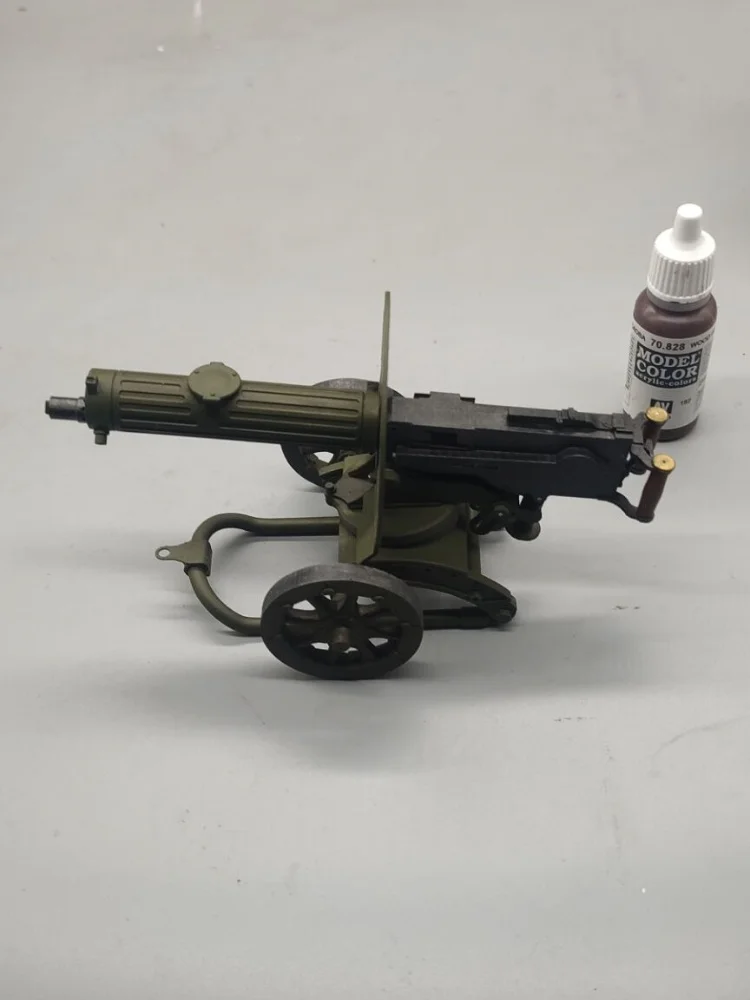 3D Printed Toy Gun Maxim M1910 Heavy Machine Gun 1/6 Scale Miniature Model for Action Figure Customizable Collectible