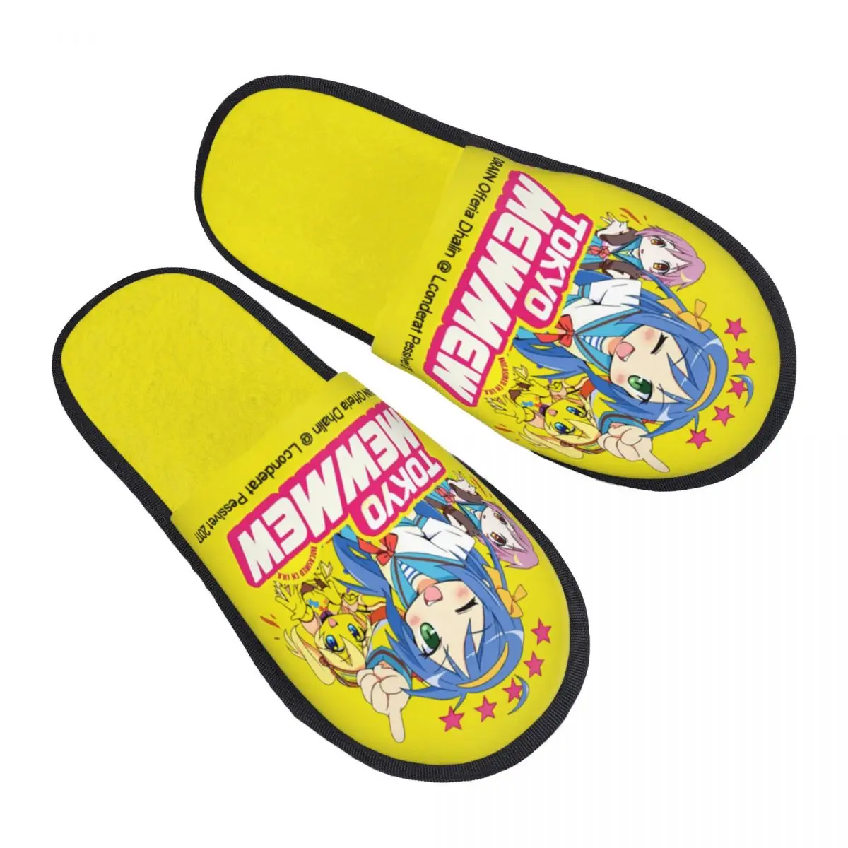 

Пользовательские гостевые тапочки Japane Lucky Star Kawaii для спа-женщин, домашние тапочки в стиле аниме