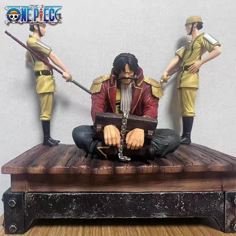 One Piece Gol D Roger Anime Figure Pvc Gk Statue Action Figurine Model Doll Ornament Collection Statue Xmas Desk Decoration Gift