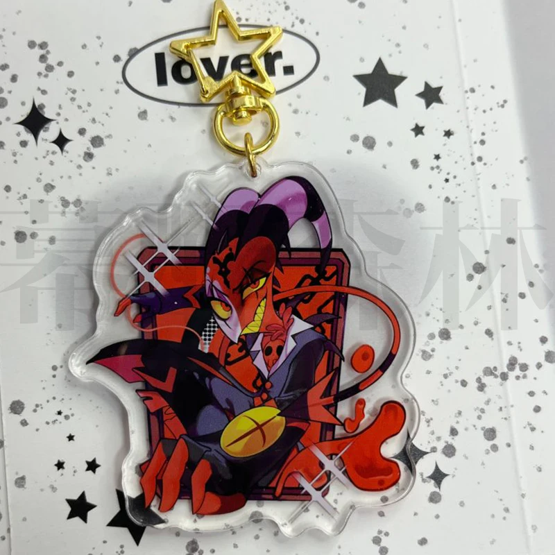 バックパック装飾用アクリル漫画キーホルダー、超邪悪なキャラクター、ギフトコレクション