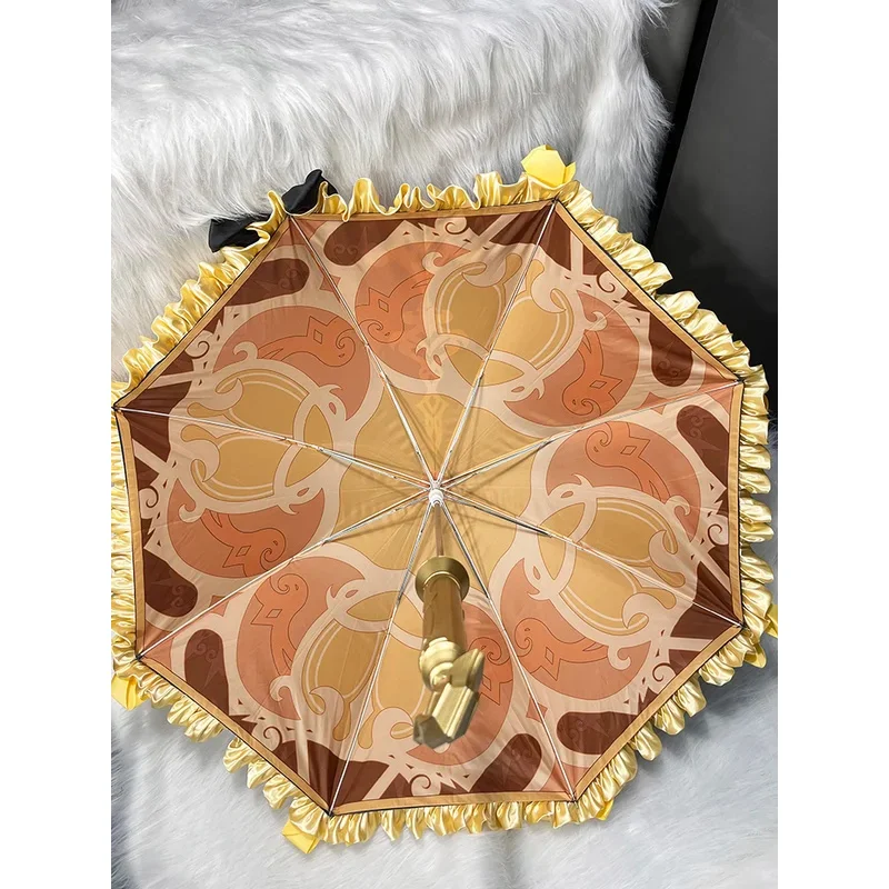 Sky06 【Wetrose】 In Stock Navia Umbrella Cosplay warfare Props Costume Accessory Staff Weapon Model Gear Genshin Impact Hall66lU&