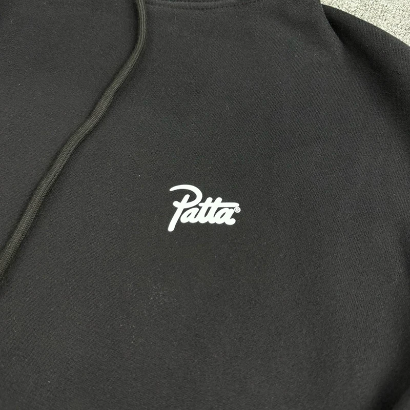 باتا مقنعين البلوز الكرتون شعار طباعة للجنسين سستة سترة الخريف الشتاء عارضة باتا هوديس البلوز الشارع الصورة الحقيقية #4