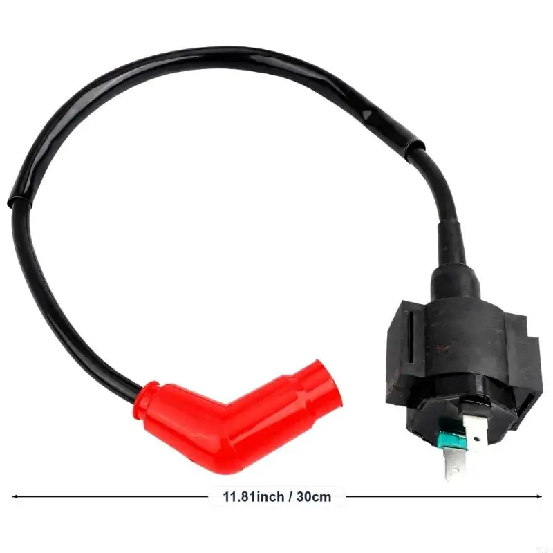 M76E Spark-System-Einheit mit roter, abgewinkelter Anschlussmanschette für TRX450FE 1998–2004 – Detail 6