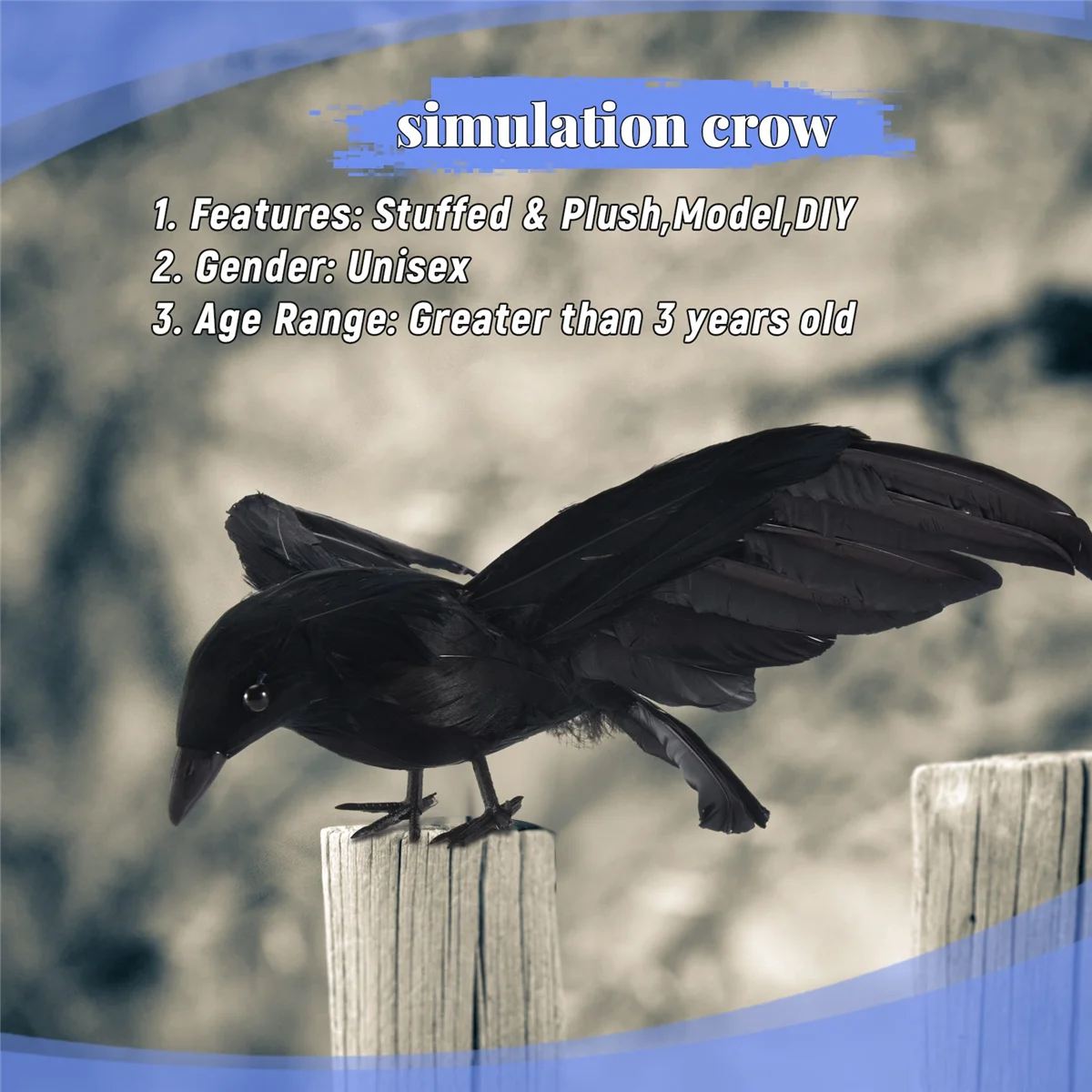 

【Today Only@】Winged plume crow