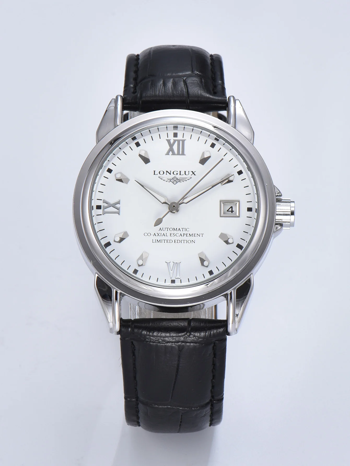 Men's Automatic Watch, Simple Mechanical Leather Timepiece