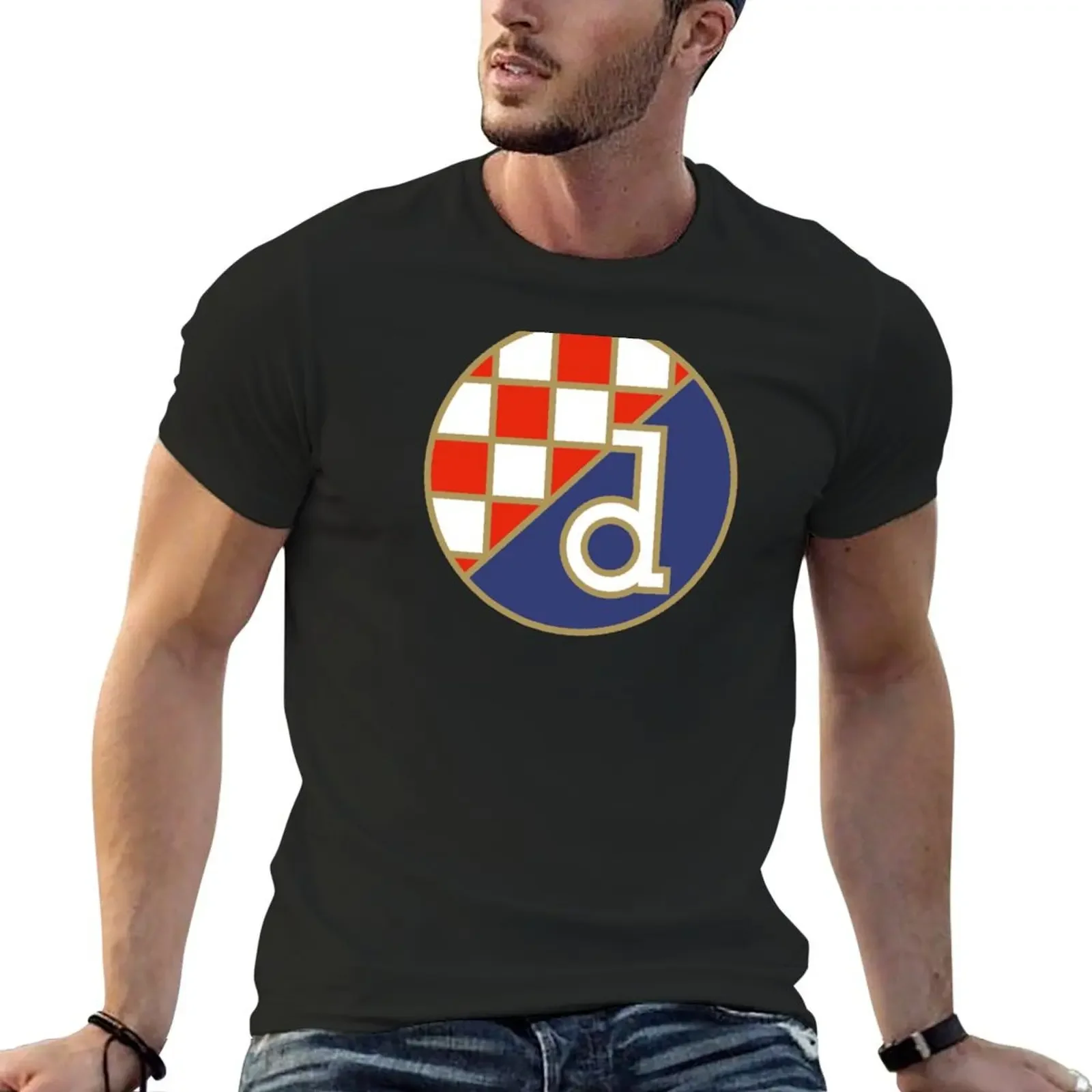 GNK Dinamo Zagreb Logo Croatian Football T-Shirt plus size clothes anime boys animal print mens t shirts