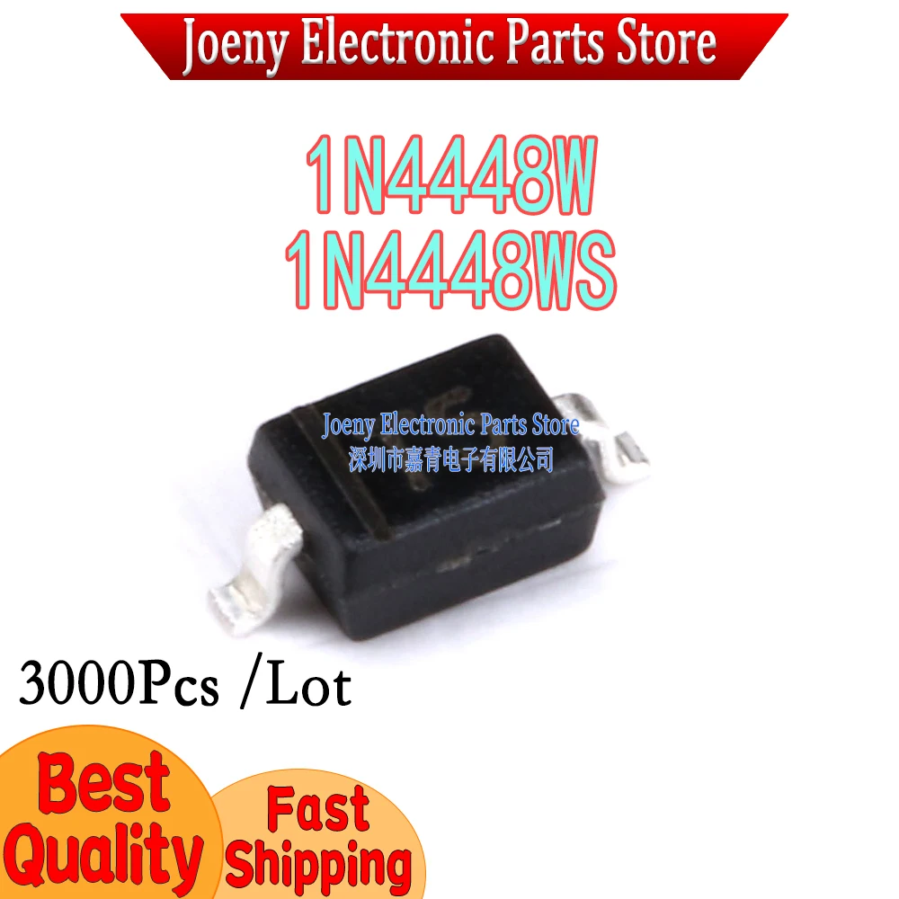 1N4448W 1N4448WS screen printing T5 SOD-123/1206 75V/250mA  3K/disk PC shell