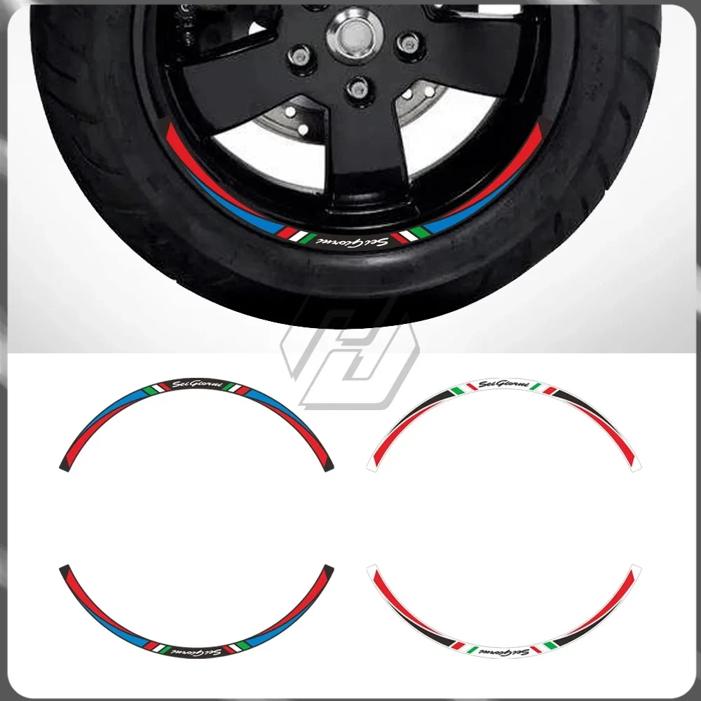 

Для Piaggio Vespa GTS 300 Sei Giorni II Edition 12-дюймовое колесо скутера Светоотражающие наклейки для домашних животных