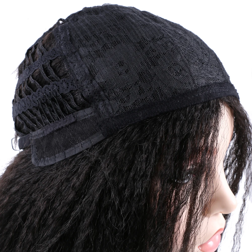 14-дюймовый синтетический парик яки с эффектом омбре, коричневый цвет, странные прямые волосы, парики для чернокожих женщин, Peruca yaki, мягкий парик из прямых волос яки