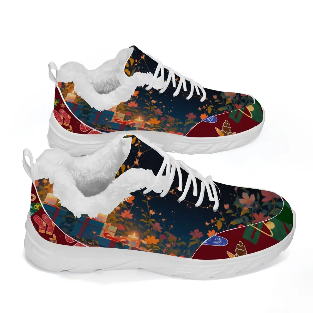 

Men Vulcanized Shoes Christmas Outdoor Casual Sneakers Comfortable Lightweight Shoes Flats Large Sized 46 Walking Sneakers