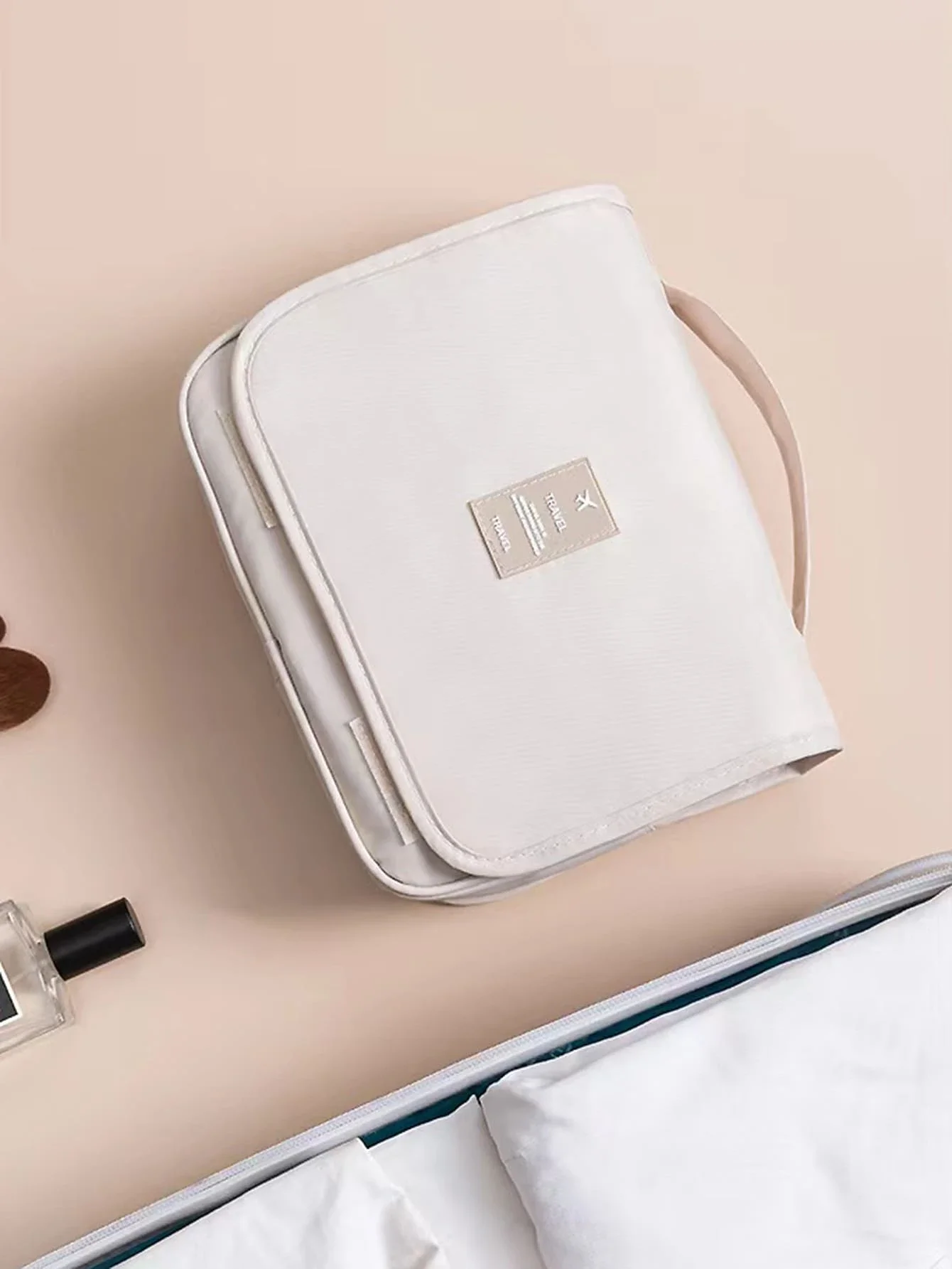 Brief Grafik Hängen Make-Up Tasche Wasserdichte Make-Up Tasche Kulturbeutel Schule Liefert Schule Zeug Für College Wohnheim Für Studenten