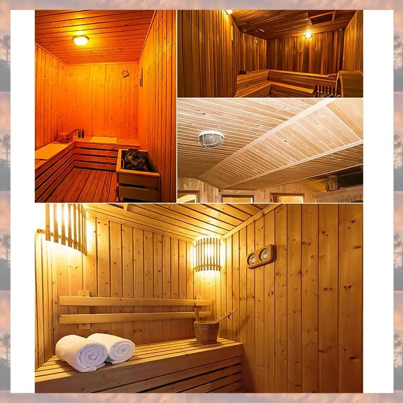 

2025 Trend Sauna Light Vapor-Proof Explosion-Proof Light Lamp For Sauna Steam Room Bathroom Use