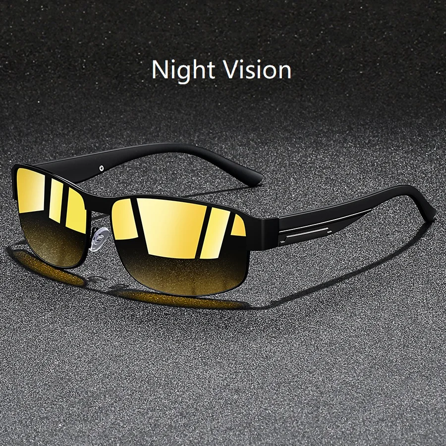 Modische Vintage Quadratische Metallrahmen-Sonnenbrille für Männer und Frauen Angeln Fahren Luxusmarken-Designer Sonnenbrillen Eyewear – Detail 7