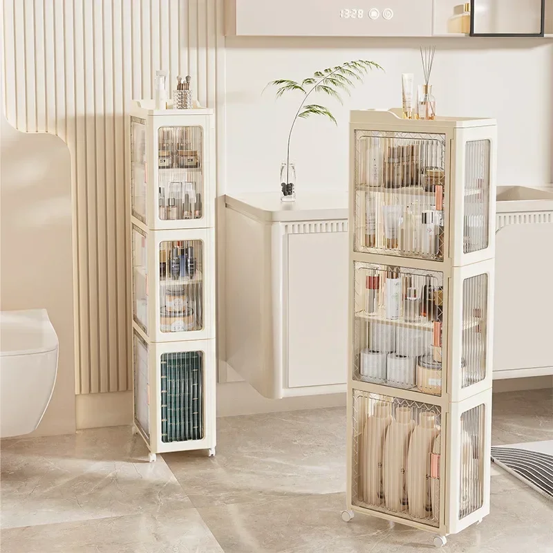 

Stable Household crevice storage rack crevice storage cabinet bathroom drawer seam locker bathroom shelf