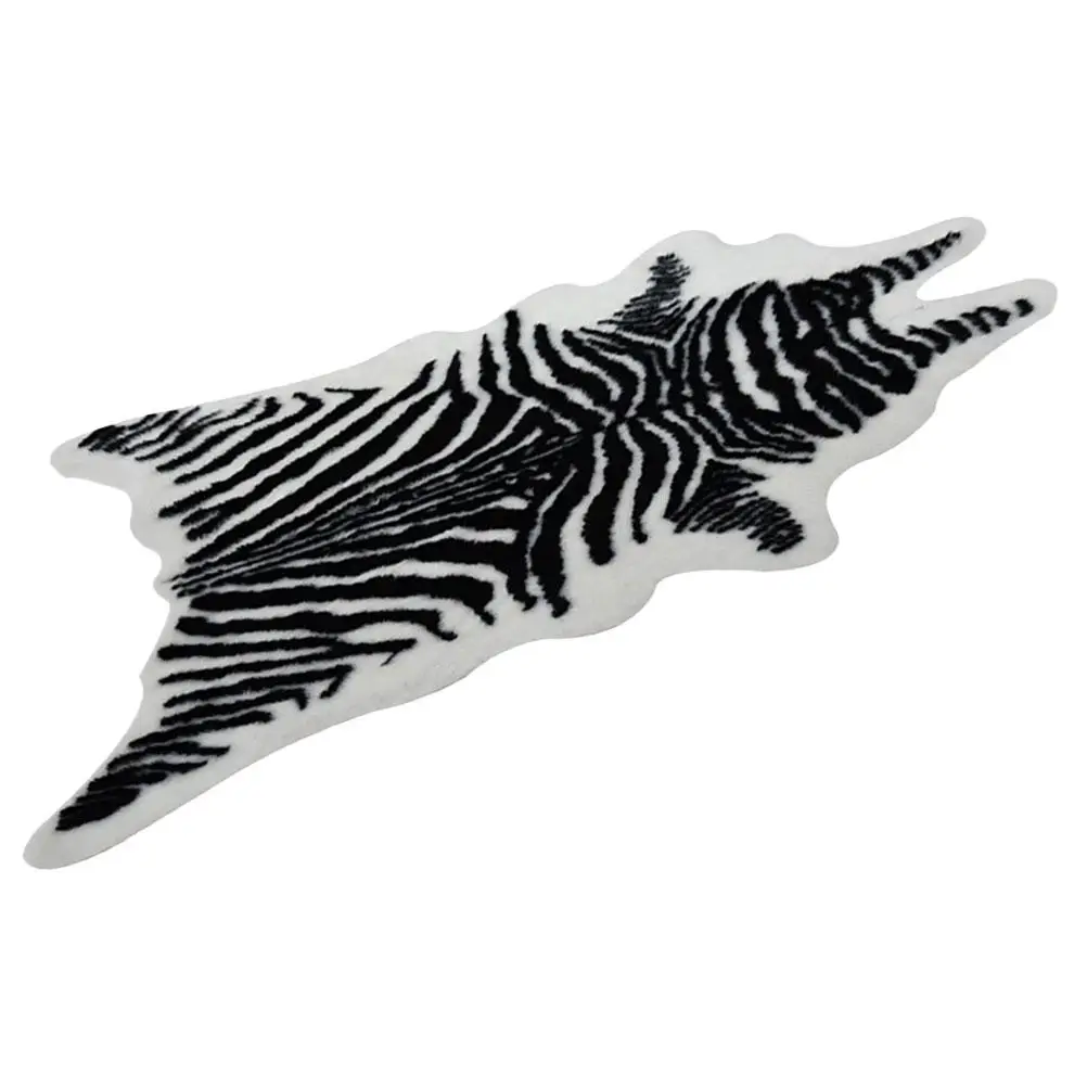 

Zebra Print Floor Mat Rugs for Living Room Small Bedroom Home Decorative Blanket Door