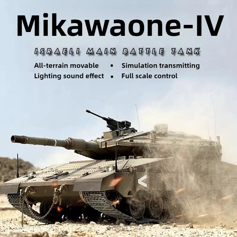 Henglong RC Czołg 1/16 Metalowy Gąsienicowy Pojazd Bojowy Terenowy Symulacja Wojskowy Elektryczny Zdalnie Sterowany Model Czołgu Zabawka Prezent