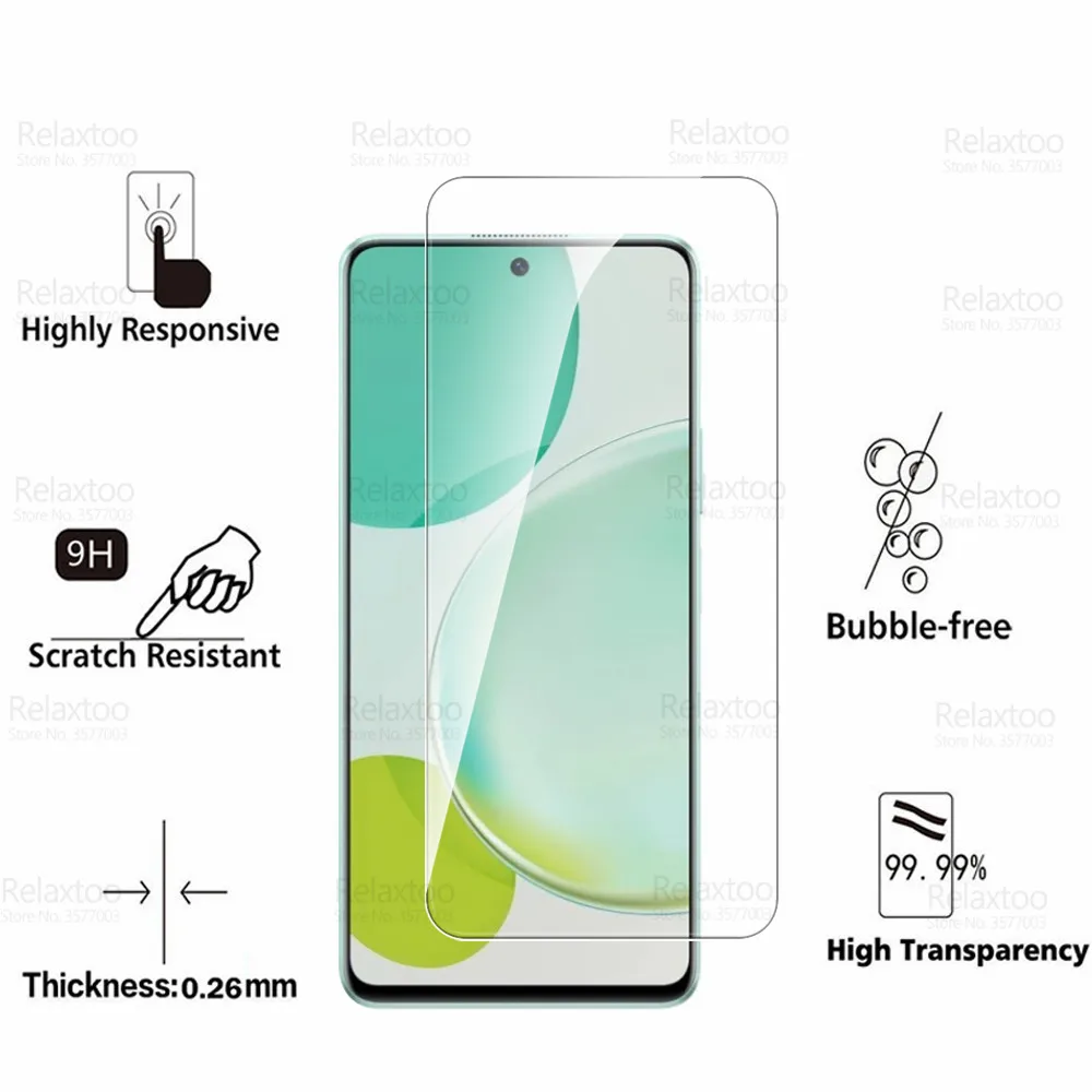 2 to1 vetro temperato per fotocamera per Huawei Nova 11i protezione dello schermo Huawey Nova11i Nova 11 i i11 6.8 "MAO-LX9 pellicola protettiva per copertura