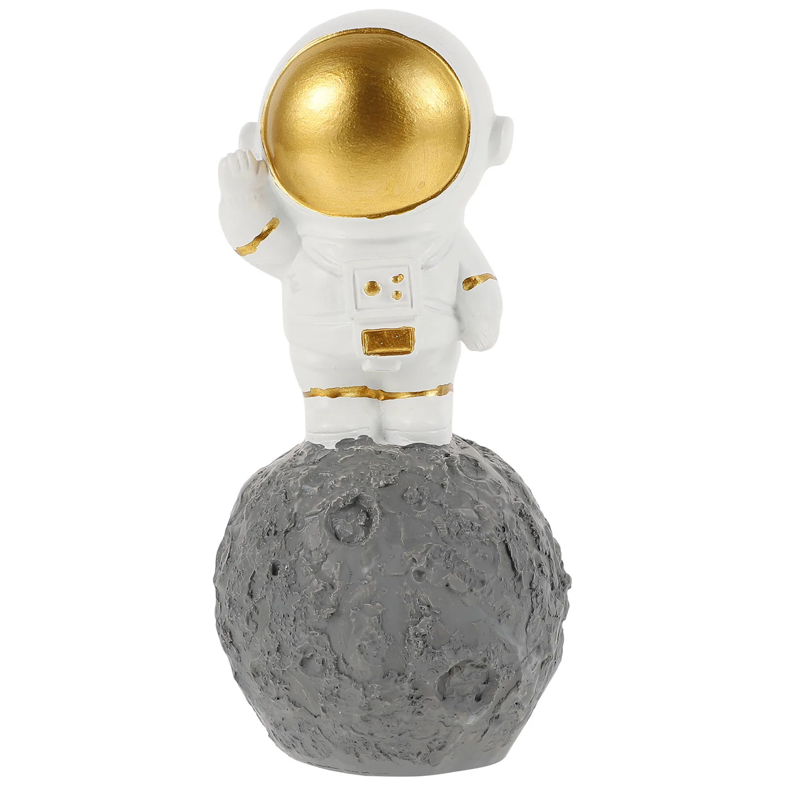 

1Pcs Creative Astronaut Resin Figure Spaceman Desktop Decor Compact Resin Craft Ornament Indoor Scene Decoration