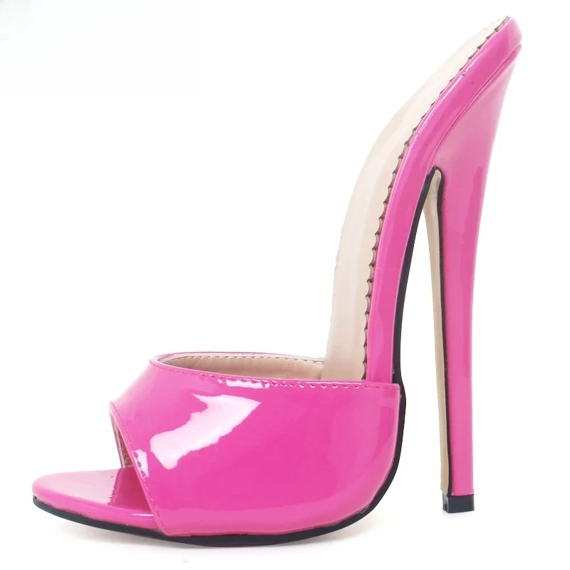 Verão feminino sexy couro do plutônio sapatos de salto alto senhoras preto sapatos de festa sexy peep toe verão/primavera sandálias chinelos