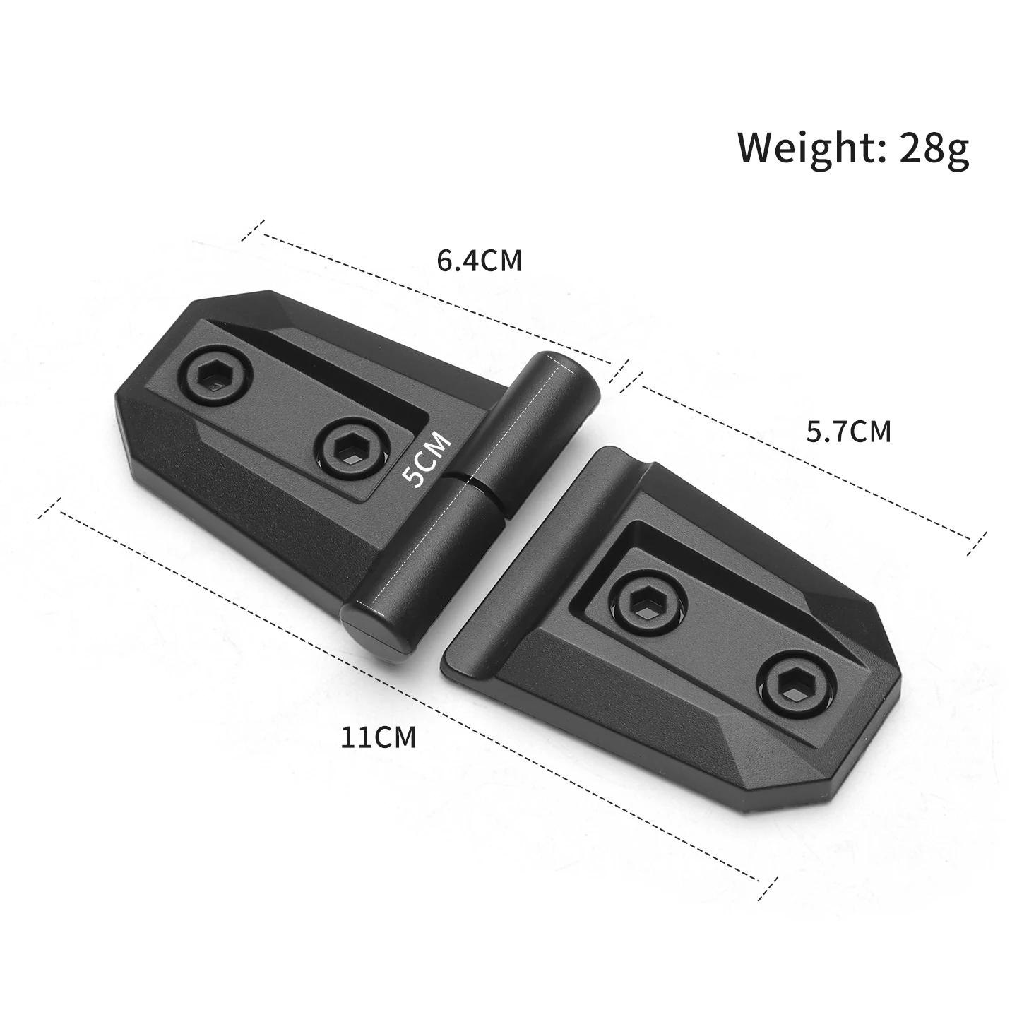 2PCS ABS Car Engine Hood Door Hinge Decoration Cover Trim For Off Road Vehicles and SUVs Pickup Exterior Styling Accessories view 4
