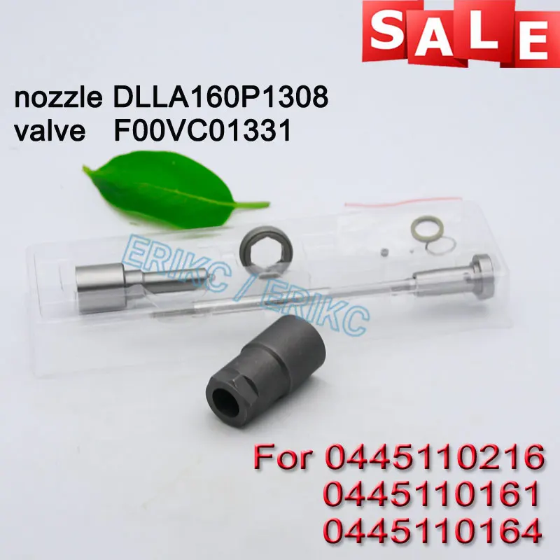 0445110216 0445110161 0445110164 Fuel Injector Overhaul Repair Kits Nozzle DLLA160P1308 Valve F00VC01331 Nut F00VC14012 For BMW