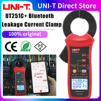 UNI-T UT251C+ Leakage Current Clamp Meter 60A AC Digital Ammeter Pliers True RMS PEAK Hold Bluetooth LPF Measure Harmonic Test