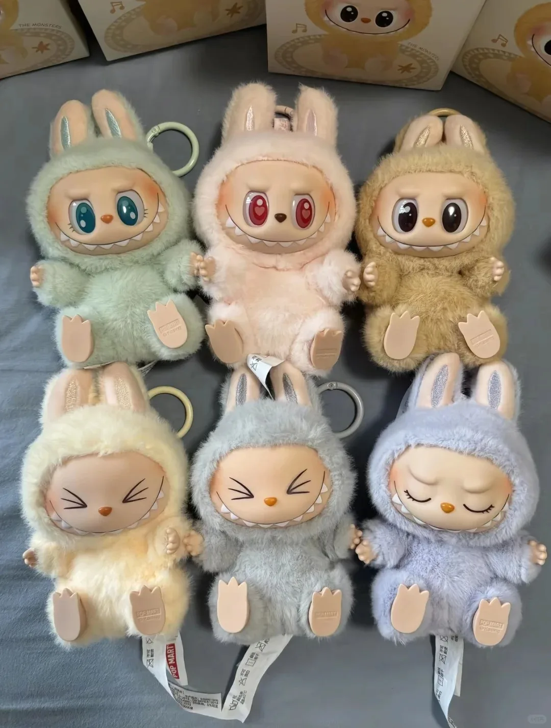 Authentic POPMART LABUBU The Monsters Have A Seat Blind Box Macaron V2   Generation Pendant Trendy Mystery Box Xmas Toy in Stock