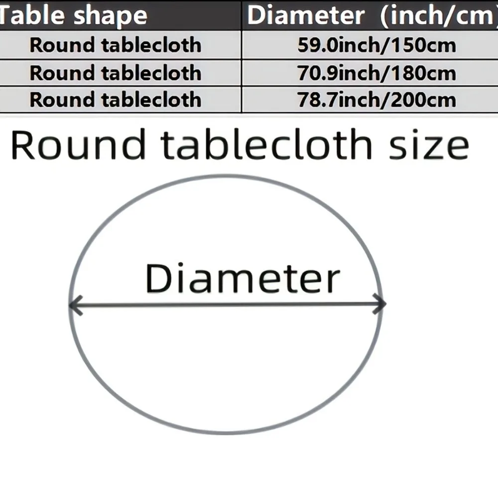 Waterproof Oil Resistant Transparent Table Protector Tablecloth Lock Edge Round PVC Cover Stain Proof Wipeable Room Decorative