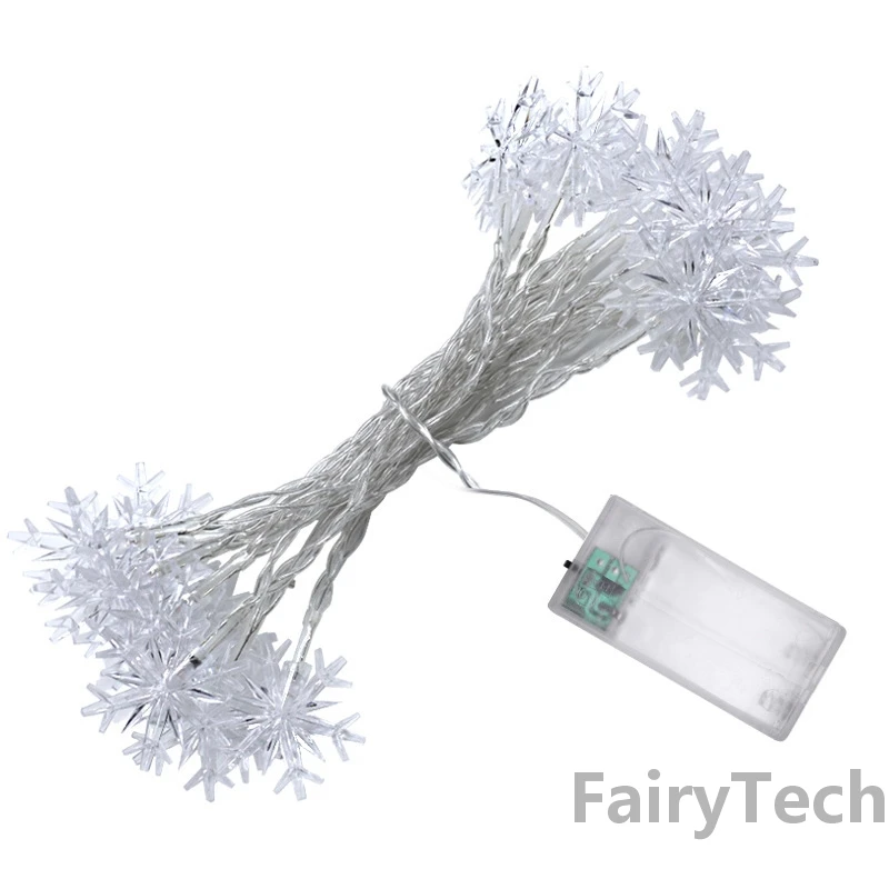 Snowflake LED String Fairy Light Garland Home Christmas Lights Wedding Decor Christmas Decor for Home Navidad Party Decoration