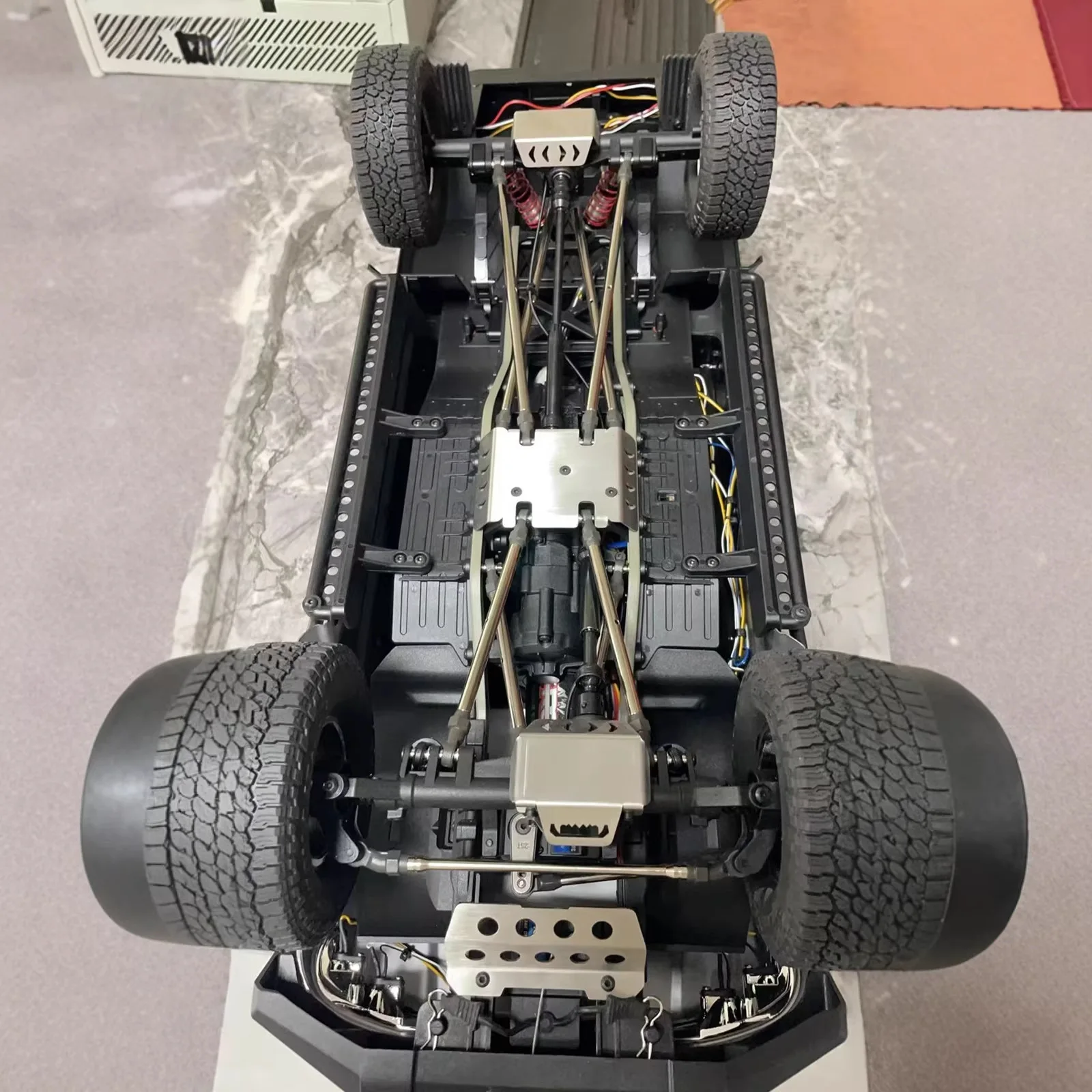 

for LC79 1/10 86160 Stainless Steel Metal Bumper Chassis Armor Protection Skid Plate RC Car Upgrade OP Accessories