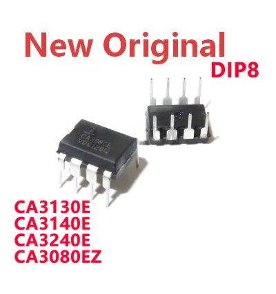 2-5/PCS New CA3080EZ CA3130E CA3130EZ CA3140E CA3240E  CA 3080E 3130E 3140E 3240E DIP8 Operational amplifier chip In Stock