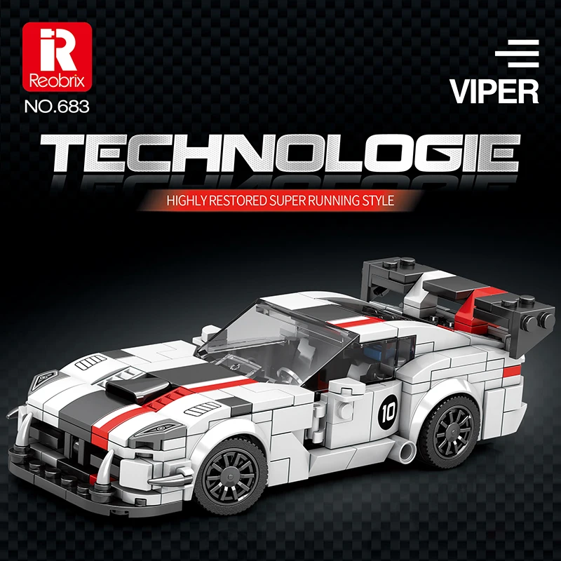 

379PCS MOC VIPER Vehicle Model Construction City Racing Sport Car Building Block Educational Toys Kids for Christmas Gifts