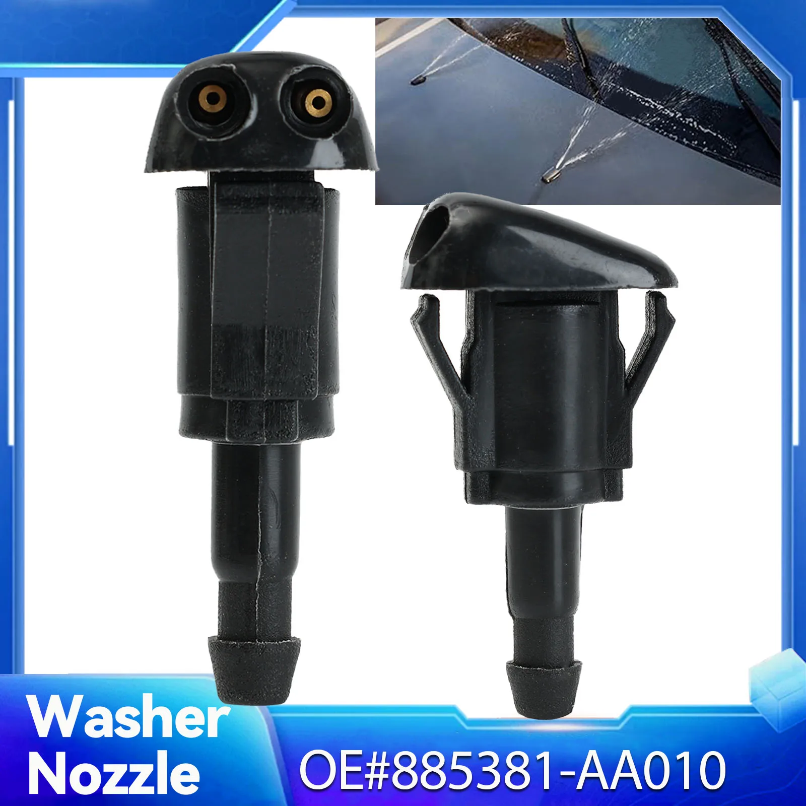 エリックのワイパー 2 ピース/ロットフロントガラスワイパーウォッシャージェットノズルフードスプレートヨタカムリ XV20 V20 1997 - 2001