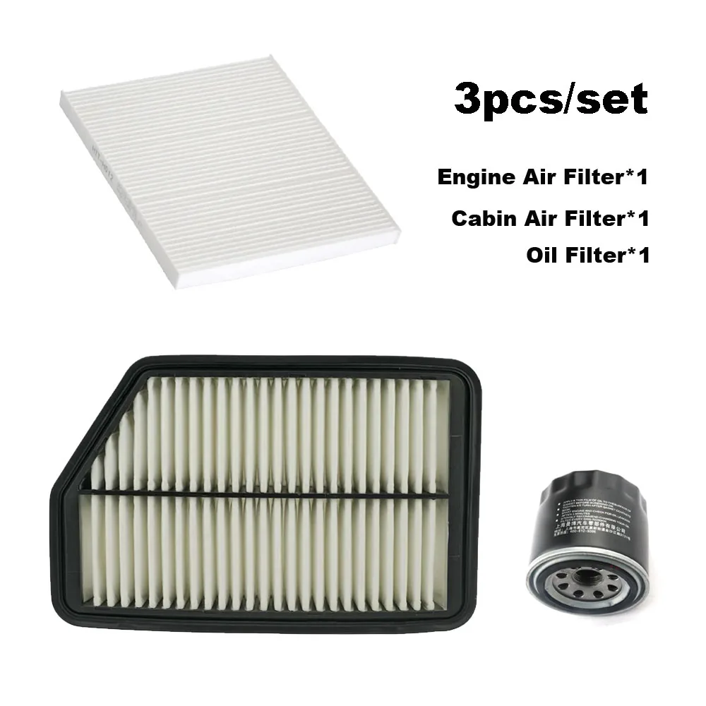 

3pcs Filter Set For Kia Sportage SL 2.4L 2010 2011 2012 2013 Hyundai ix35 LM i40 VF 2.0L Cabin Engine Air Oil Filter Accessories