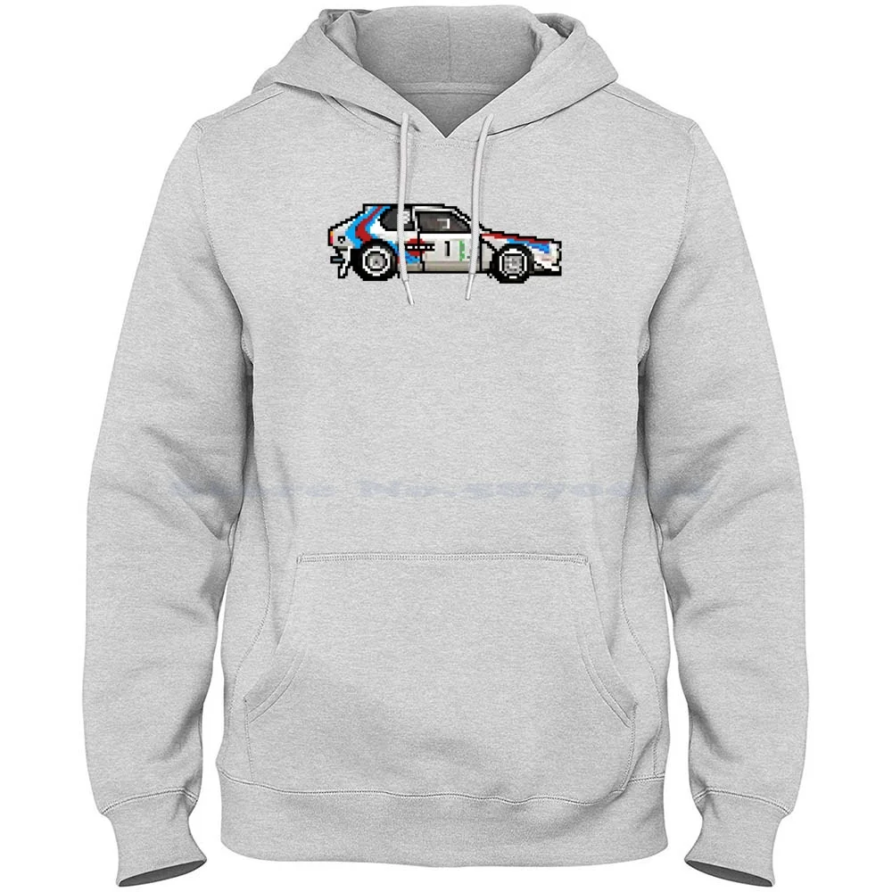 Lancia Delta Group B Pixel Art 100% Cotton Hoodie Rally Lancia Delta Group B Pixel Art