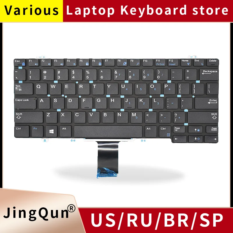 

Клавиатура США RU для DELL Latitude 5290 7380 7389 7390 E7390 E7290 E5290 E5280 5288 5289 E7280 E7380 E7220 7290 P28S P29S