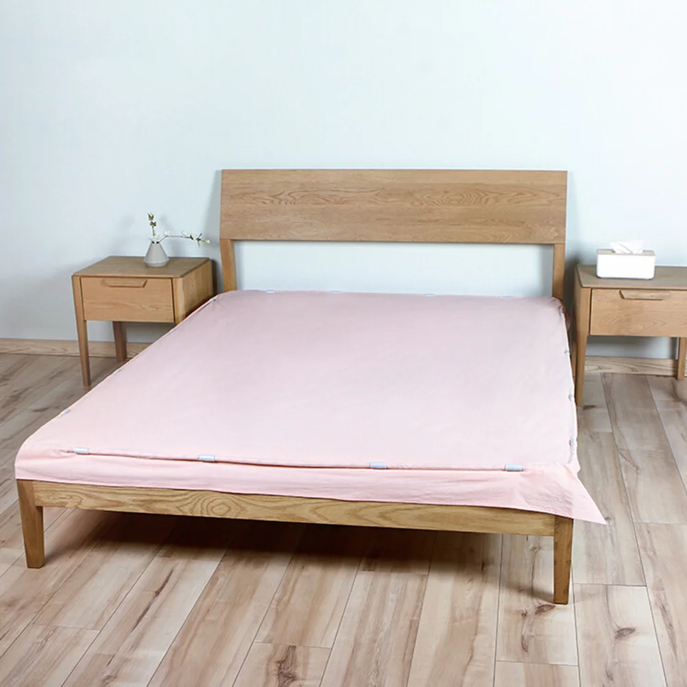 

12Pcs Sheet Grippers Strong Anti-Running Bed Sheet Clips Hard Plastic Fixed Clasps for Mattress Edges Anti-Slip Clips