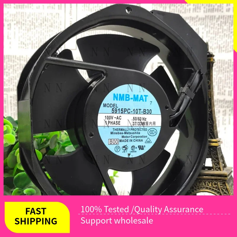 

QGG New FOR NMB 5915PC-10T-B30 100VAC 172*150*38 inverter axial fan cooling fan 17cm