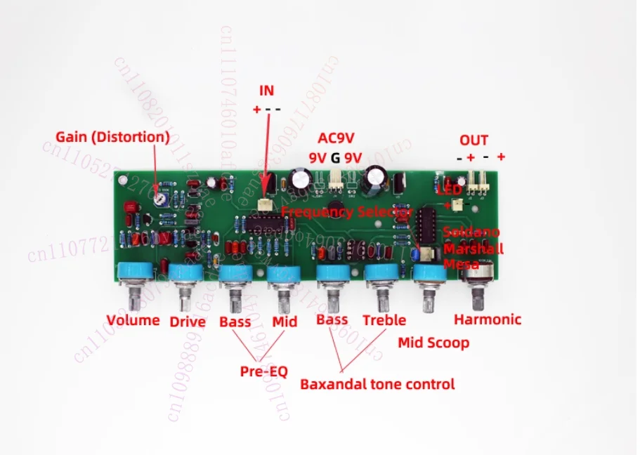 

DIY Handmade Electric Guitar Amp Circuit Board Preamp Tuning Board