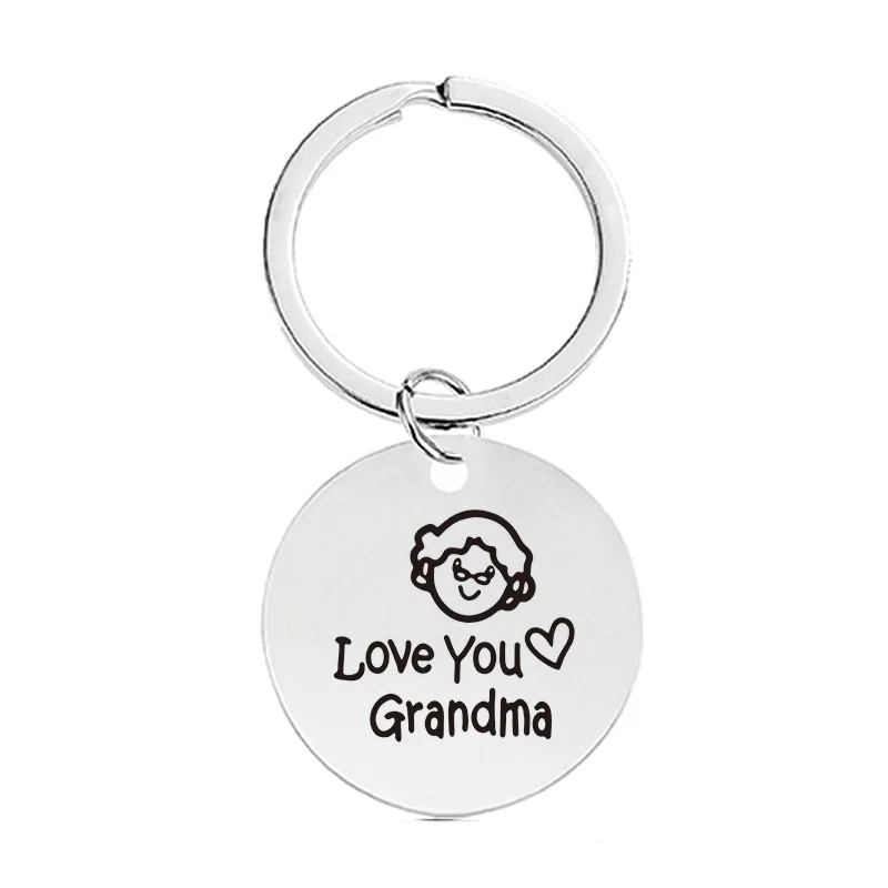 Personalized Key Chain Custom Stainless Steel Key ring DIY Jewelry Gifts Wholesale