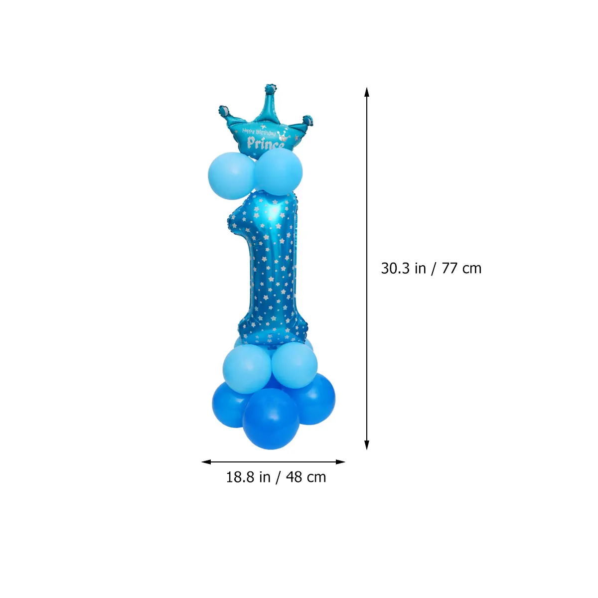 

2pcs Digital Balloon Road Lead Number Balloons Set Mumber Column Stand Up Birthday Party Child Decorations Festive Atmosphere