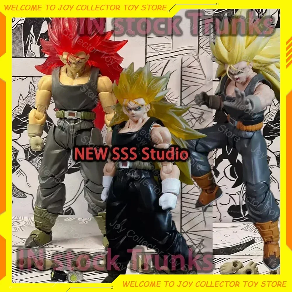 【Pre-sale】 NEW SSS Studio Dragon Ball Anime Figure SHF Dragon Son Trunks Figures Ssj3 Super Saiyan 3 Action Figure Model Kid Toy