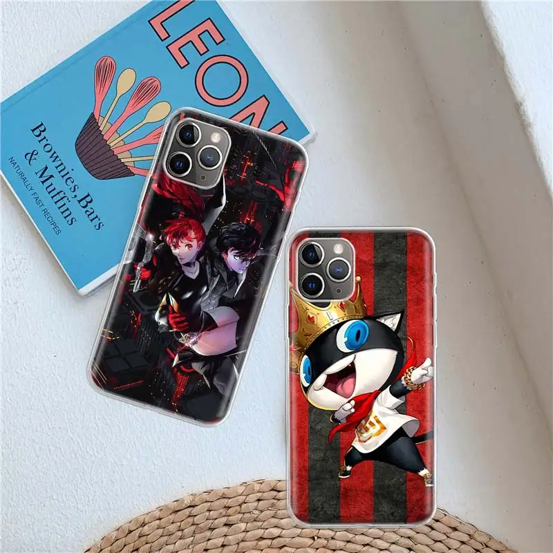 Persona 5 Take Your Heart Clear Case For iPhone 11 13 14 Pro 15 Pro Max 12 Mini 16 XR X XS Max 7 8 Plus Funda Clear S