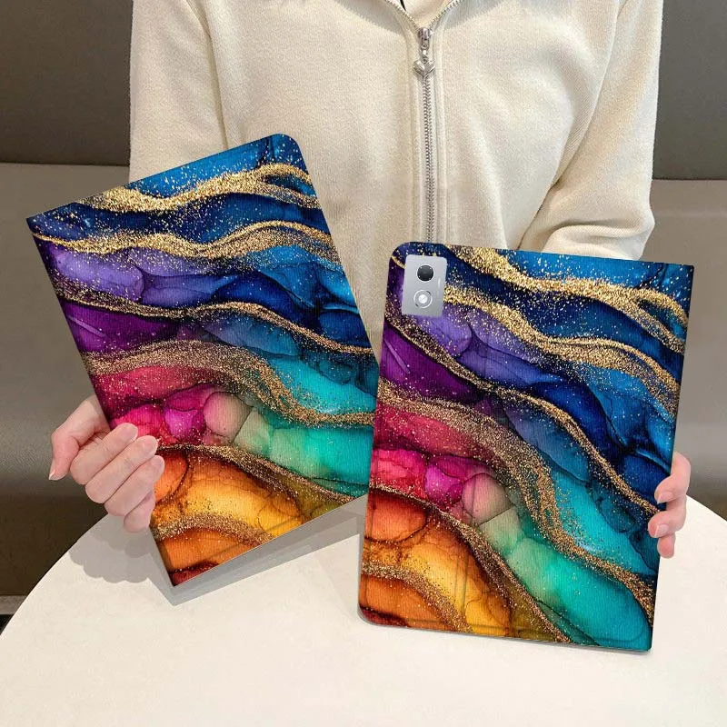

Red Black Gold Marble For Legion Xiaoxin Pad P12 Pro Y900 GT 2023 2025 12.1 12.7 14.5 inch Tablet Case