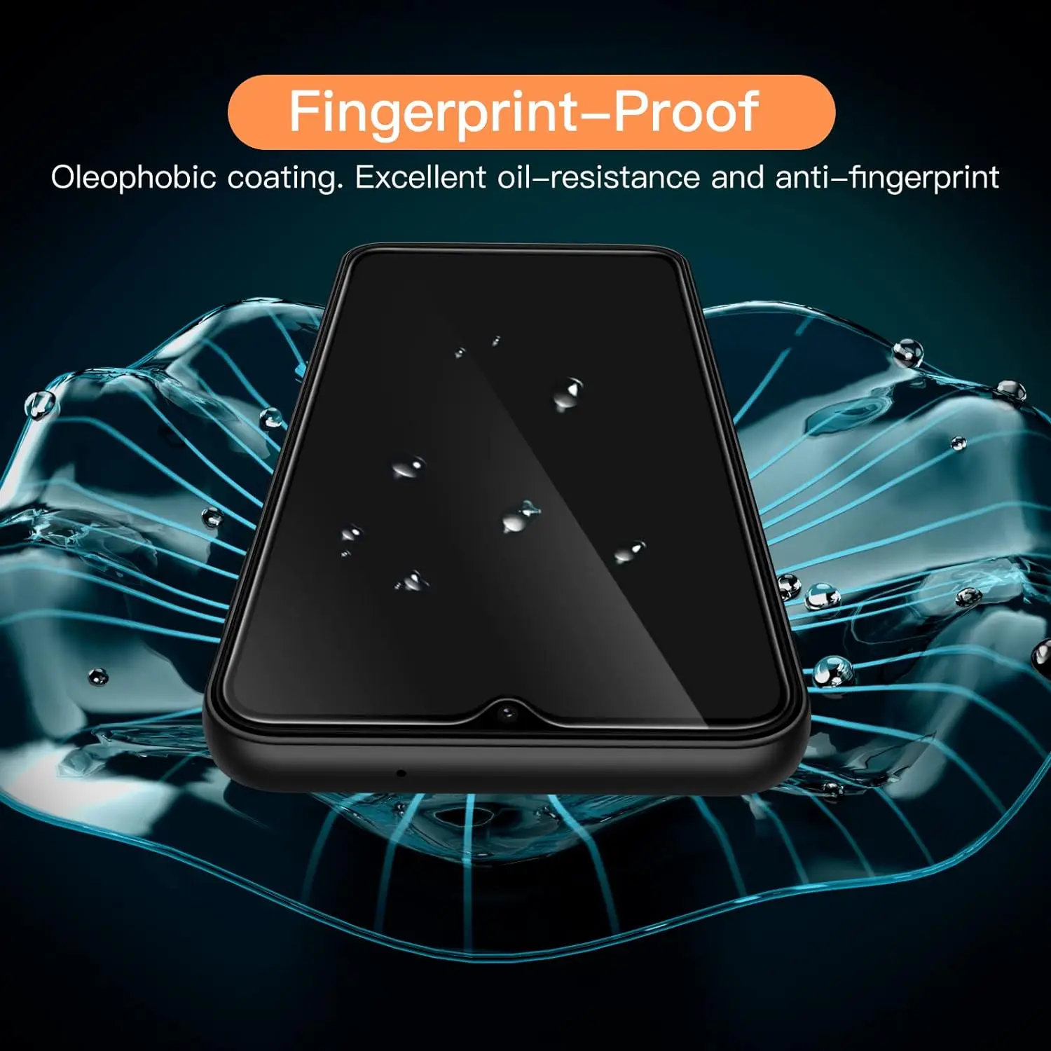 واقي شاشة من الزجاج المقسى لهاتف سامسونج جالاكسي a15 4g a55 a35 a25 a15 5g a05 a05s ، 4