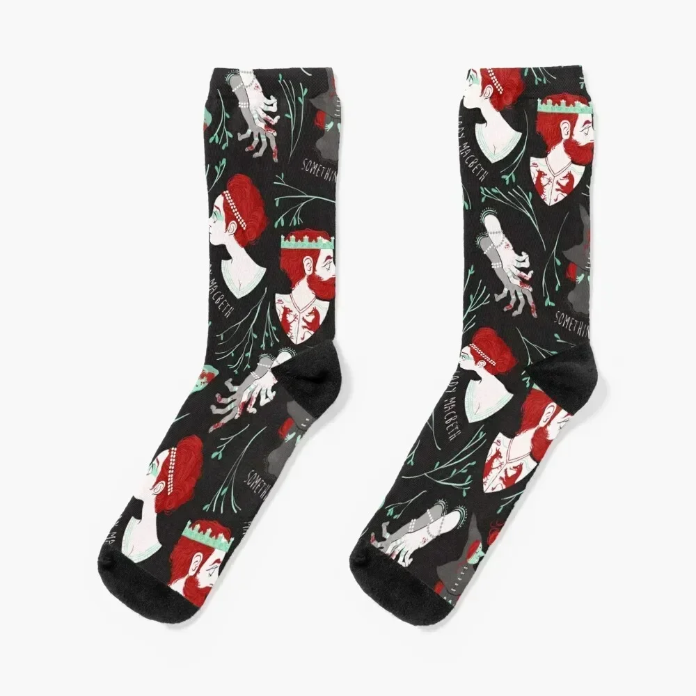

Shakespearean pattern - Macbeth Socks cartoon man sheer colored Women Socks Men's
